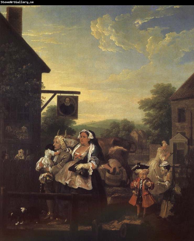 William Hogarth Four hours a day in the evening